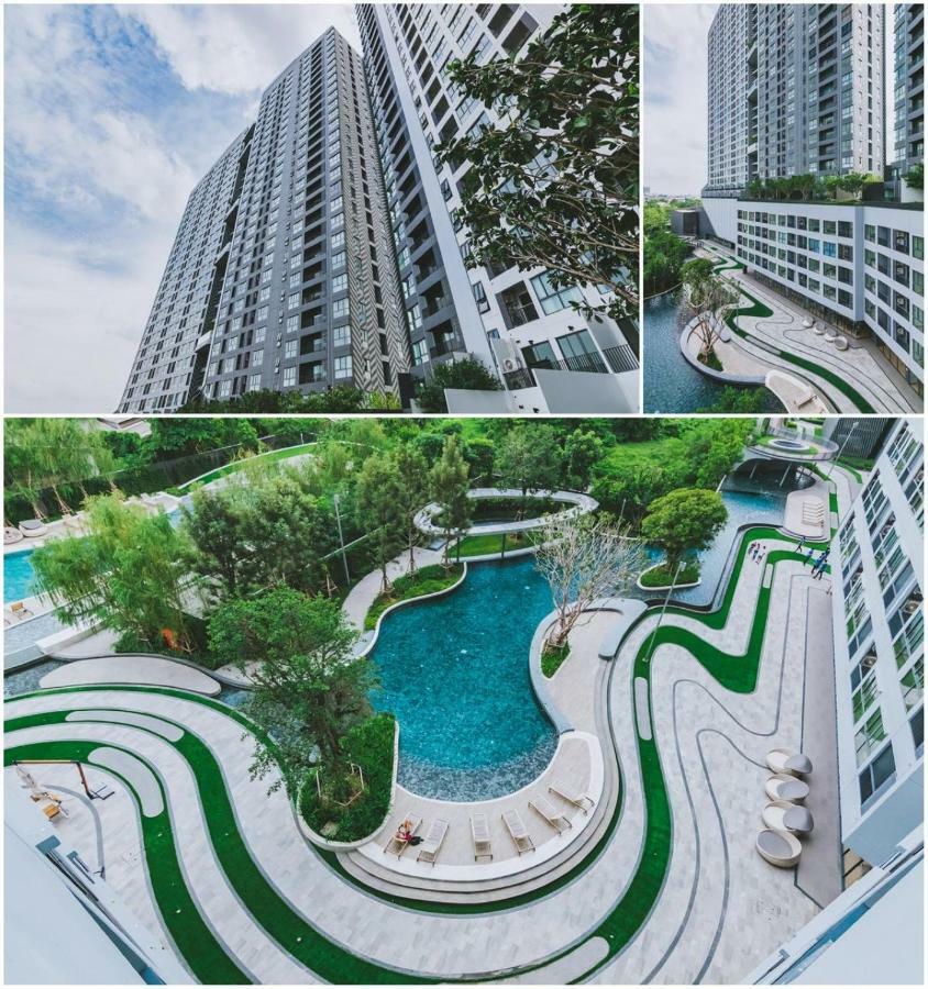 曼谷Ideo O2网红泳池 32F Skyline view Bitec BTS Bangna400米公寓 外观 照片